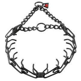 Collar púas, acero inox negro, Ø 2,25mm, 41cm